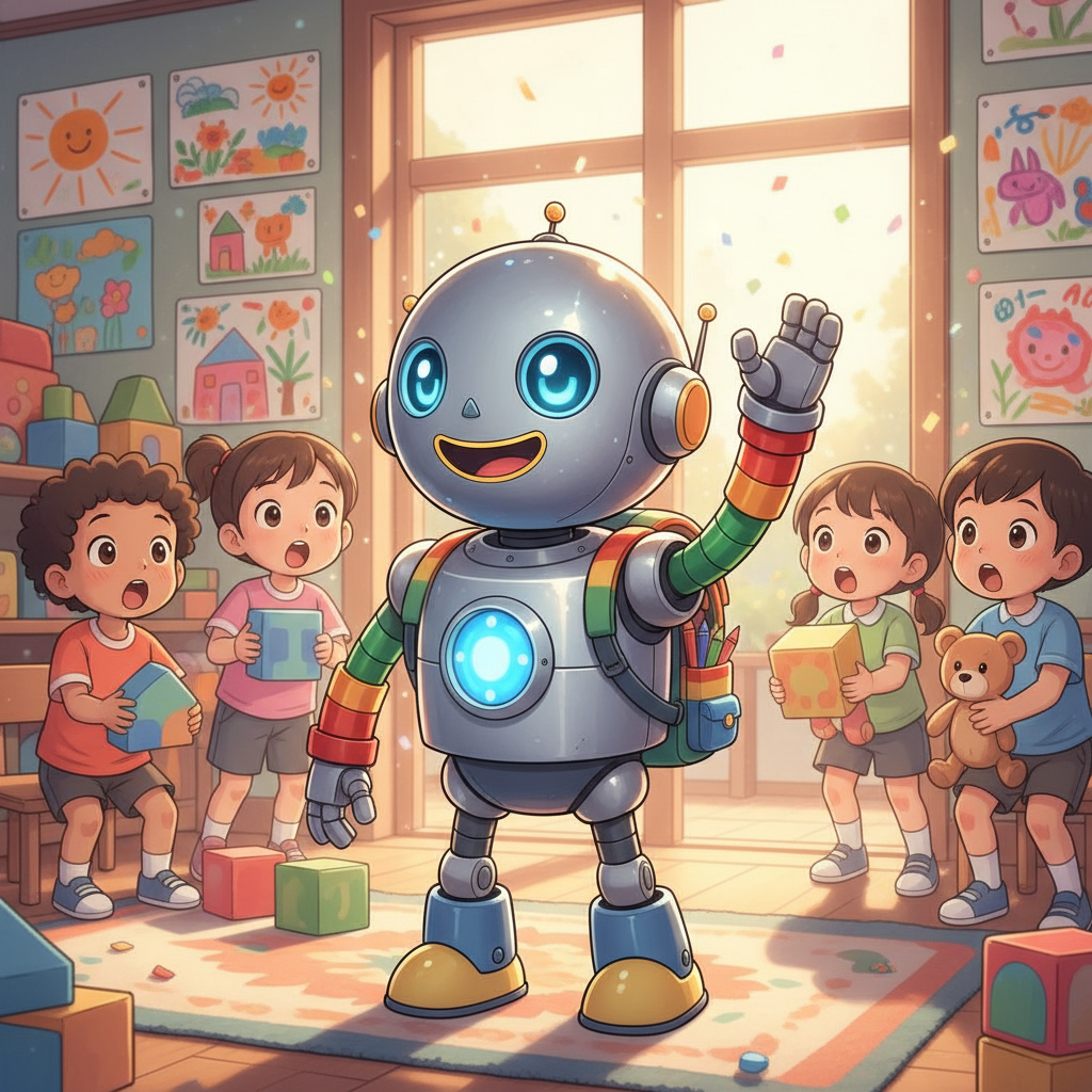 Robot Goes to Kindergarten